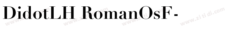 DidotLH RomanOsF字体转换
